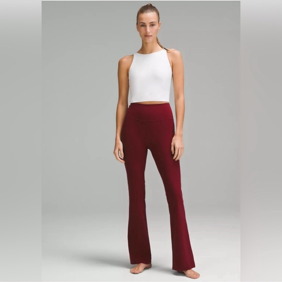 NWT Lululemon Groove Pant SHR Flare *Nulu Color: RDMR Red Merlot Sz. 10 - Picture 3 of 8